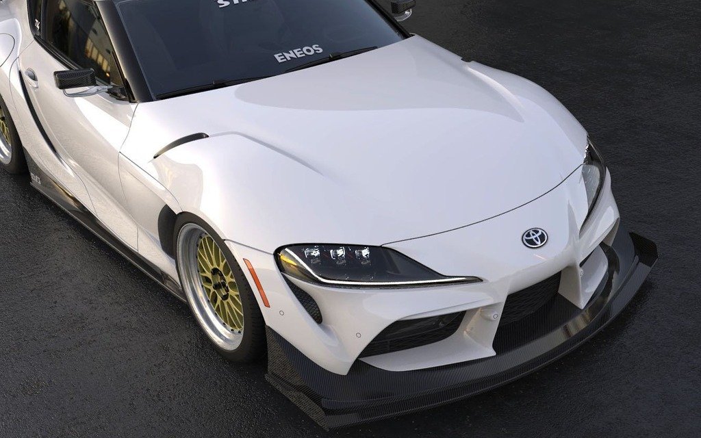 آماده شدن کیت بدنه تویوتا سوپرا برای نمایشگاه سما