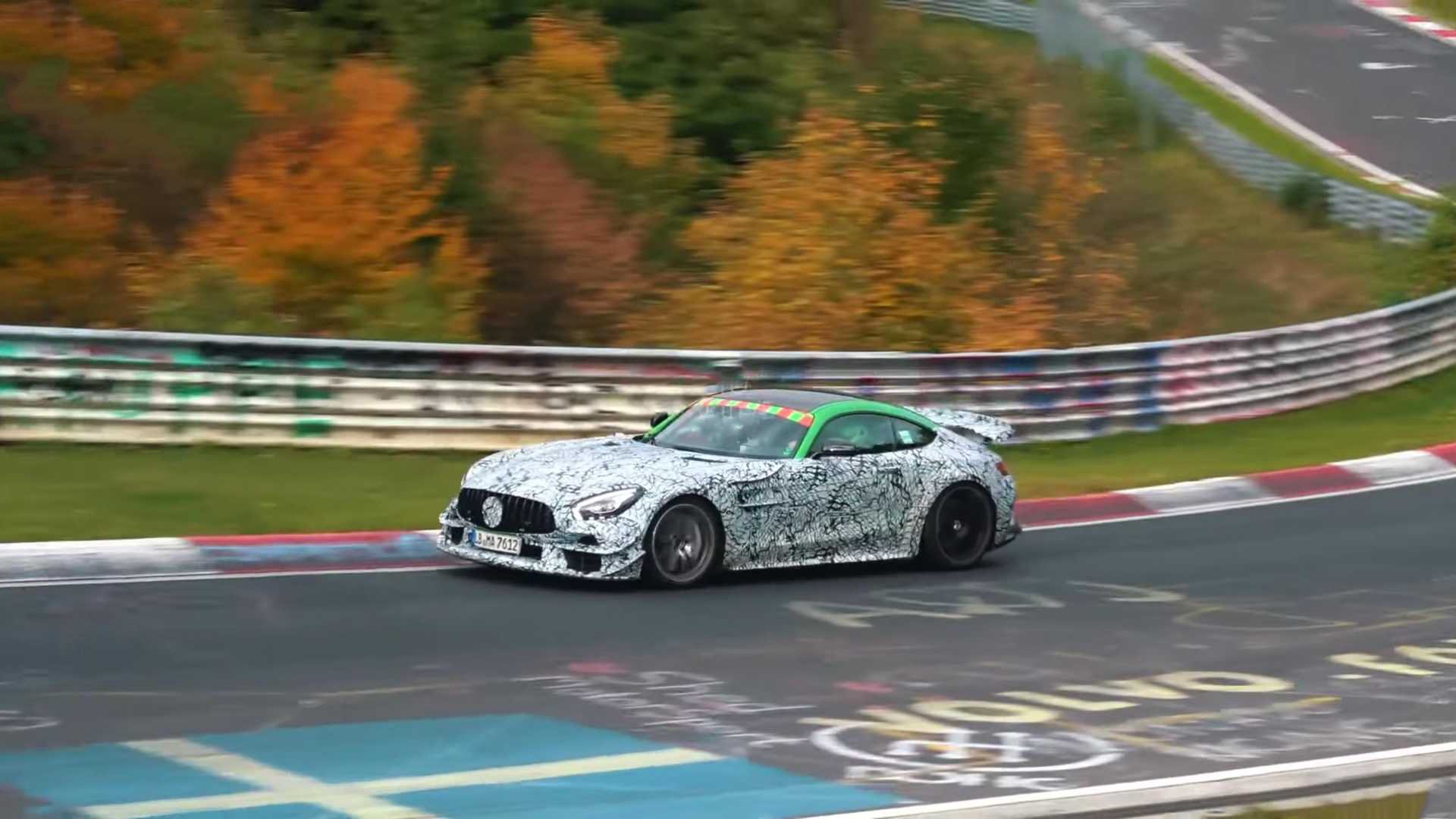 تصاویر جاسوسی از خودرو جدید مرسدس بنز GT R سری بلک + ویدئو