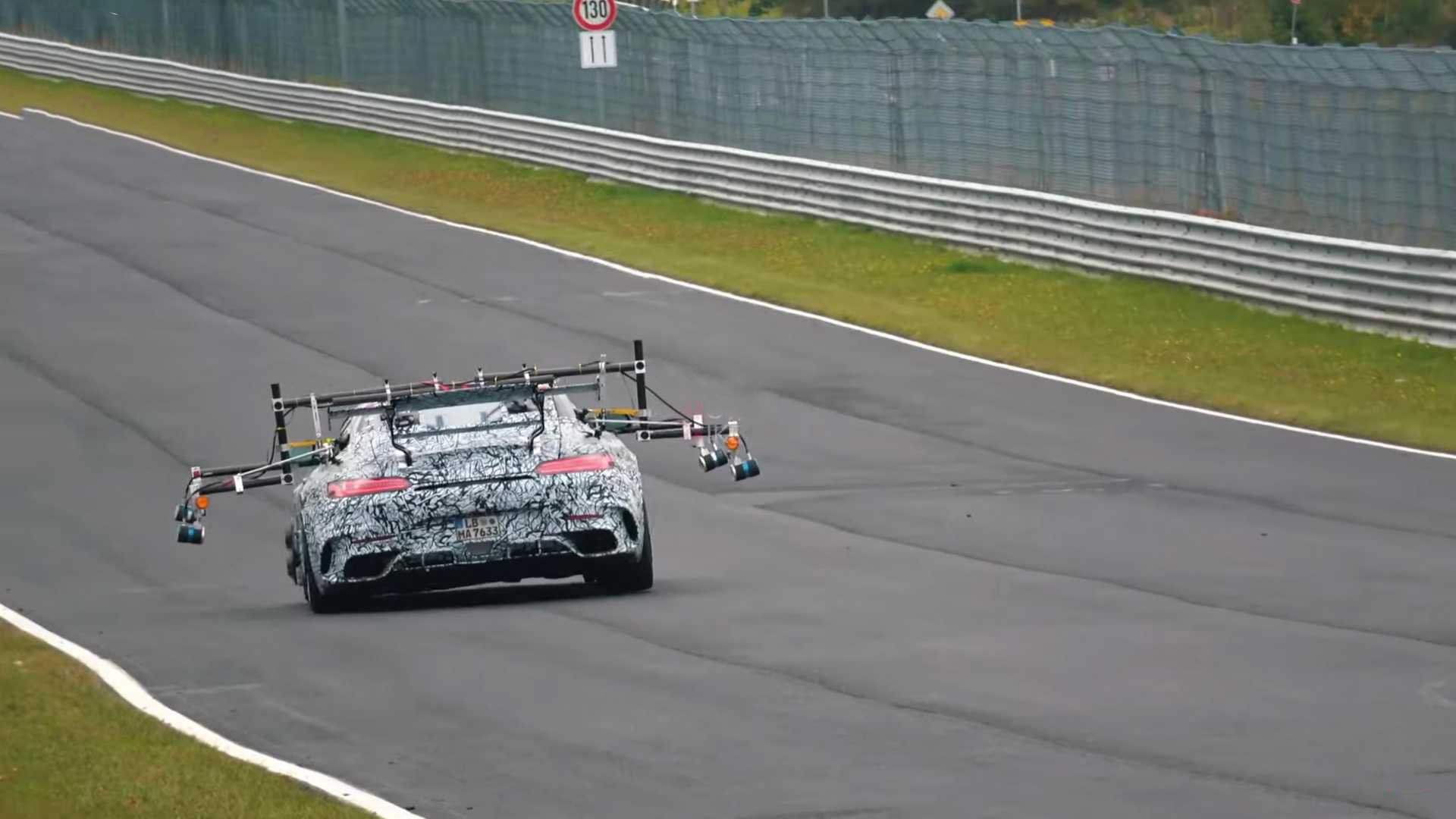 تصاویر جاسوسی از خودرو جدید مرسدس بنز GT R سری بلک + ویدئو