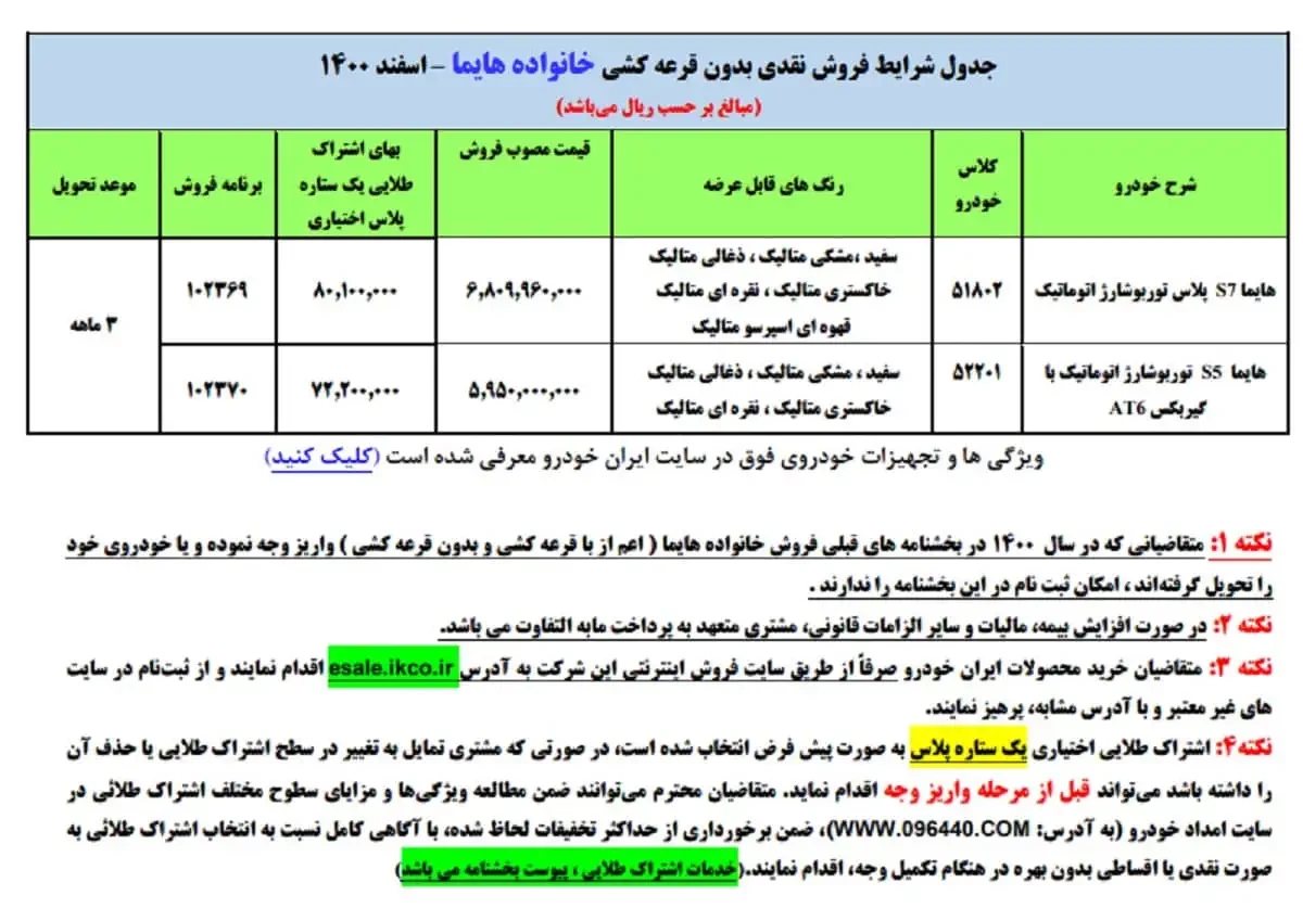 فروش بدون قرعه کشی ایران خودرو